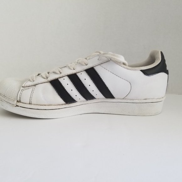 3 for $25 🌟🌟🌟Adidas Superstar White & Black Leather Trainers - Picture 3 of 8